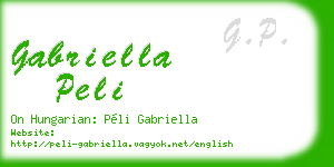 gabriella peli business card